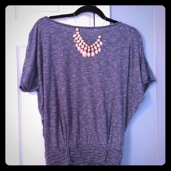 Great white & navy top