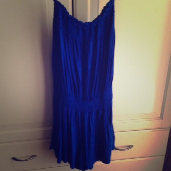Blue short romper