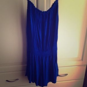 Blue short romper
