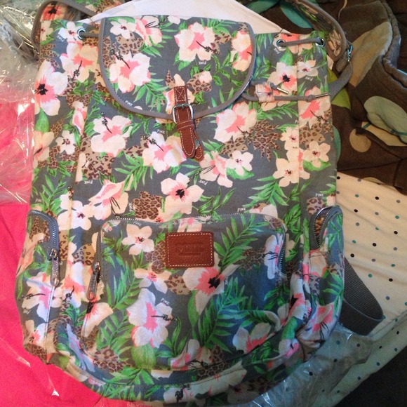 Pink backpack(: