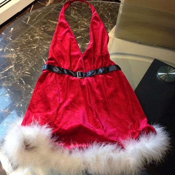 Santa halter dress