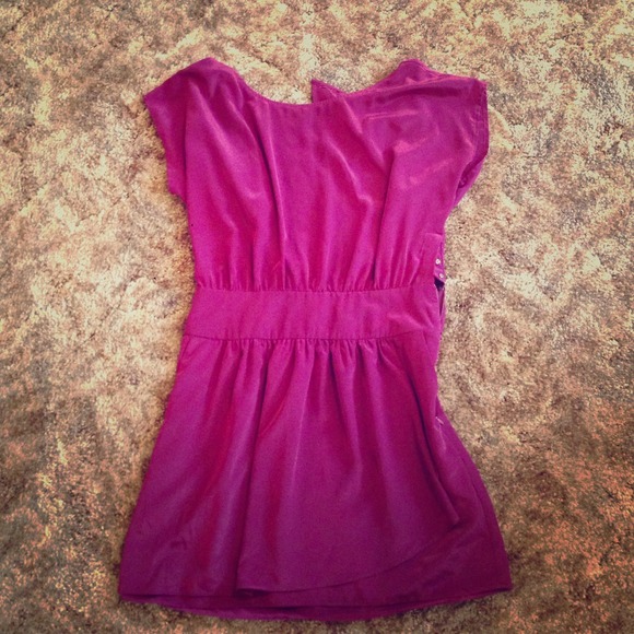 BCBG generation fushia tulip dress