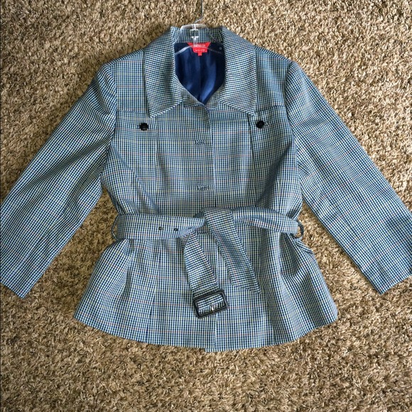 Checkered blazer