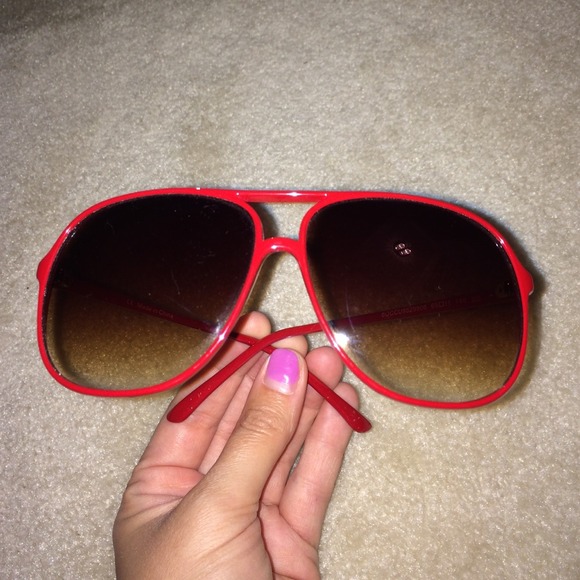 Red sunglasses