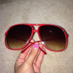 Red sunglasses