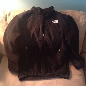 North face fleece Denali black jacket coat
