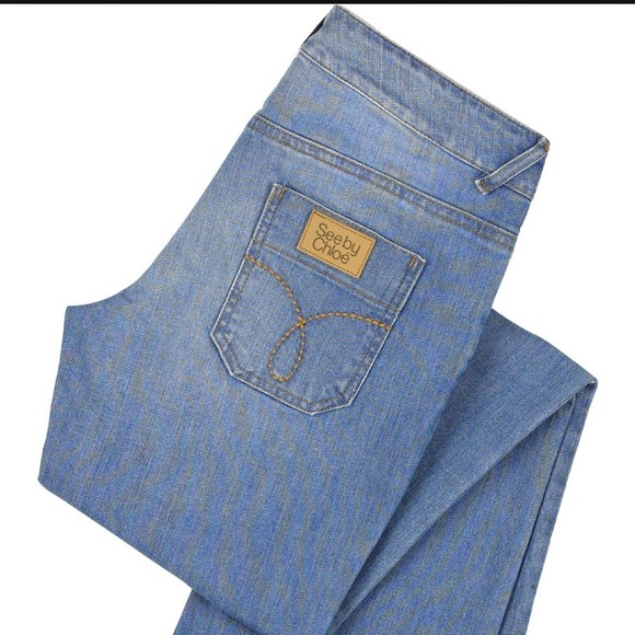 see by chloe flared jeans