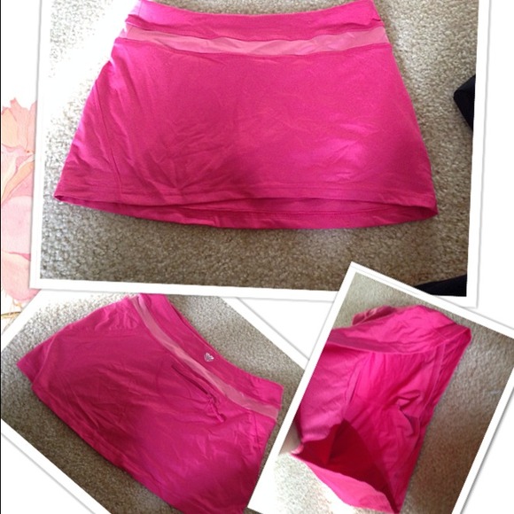Pink workout skirt