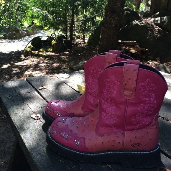 Roper pink diamond cowboy boots