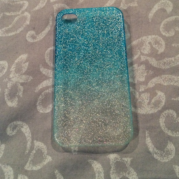 Blue glitter IPhone 4/4s case