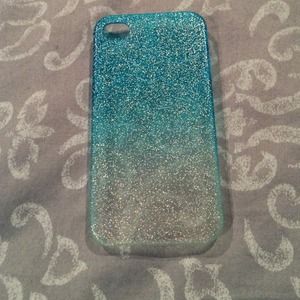 Blue glitter IPhone 4/4s case