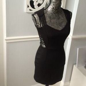 Black Cut Out Dress ~ size Medium ~ A'GACI