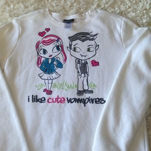Joe Boxer "I like cute vampires" sweatshirt