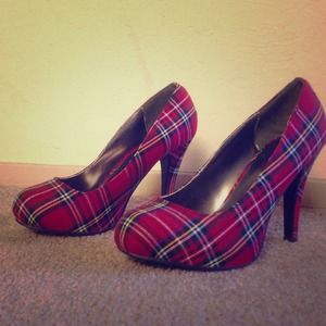 Red Plaid Charlotte Russe shoes!