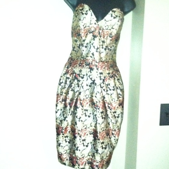 Vintage gold embroided dress