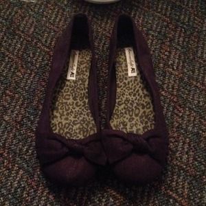 American eagle purple flats