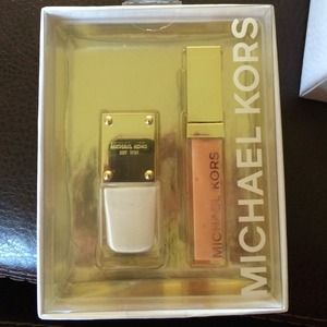 Michael kors lip gloss and polish set