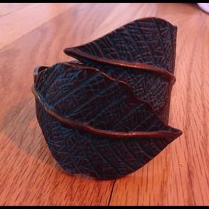 Turquoise and Gunmetal Cuff