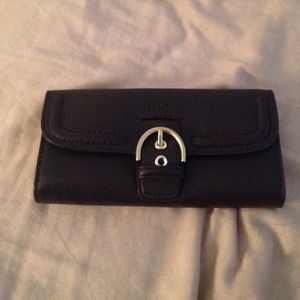 Coach leather wallet.