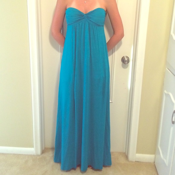 Strapless maxi dress