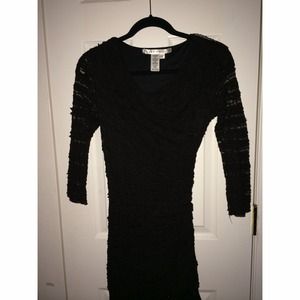 Black lace dress
