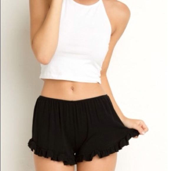 Brandy melville black vodi shorts NEVER BEEN WORN!