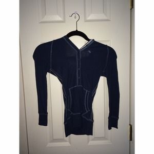 Navy colored fitted top