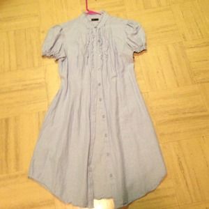 Denim short sleeve dress