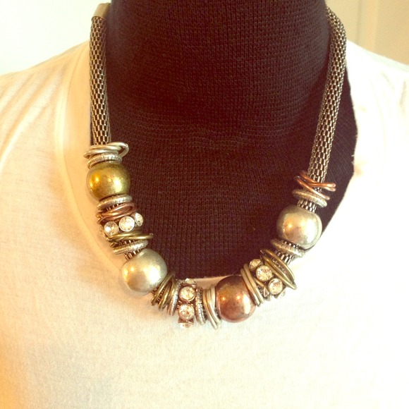 Necklace Multi color gold/silver/rose/stone 😍