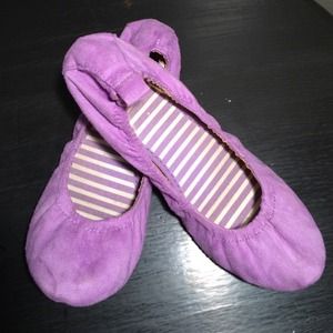 Lavender Ballet Flats