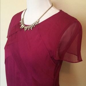 Banana Republic Tops - 100% silk blouse, berry color, sz 4. Banana Republic Tops - 100% silk blouse, berry color, sz 4.