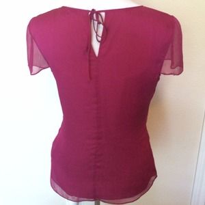 Banana Republic Tops - 100% silk blouse, berry color, sz 4. Banana Republic Tops - 100% silk blouse, berry color, sz 4.