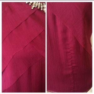 Banana Republic Tops - 100% silk blouse, berry color, sz 4. Banana Republic Tops - 100% silk blouse, berry color, sz 4.