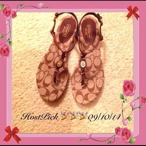 🎉👠Authentic Coach Thong Sandals👠🎉