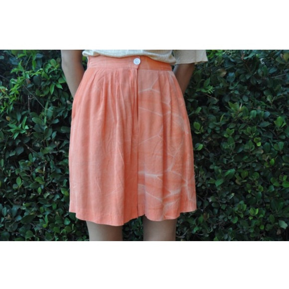 Pink high waist shorts