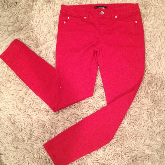 Firetruck/Dark Red Jeans size 9 - Picture 1 of 3
