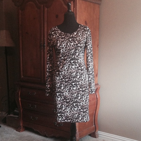 Leopard print dress NWOT