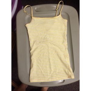 Yellow and white cami