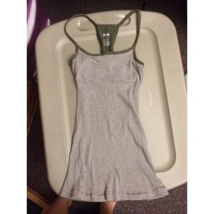 Green and white cami tank