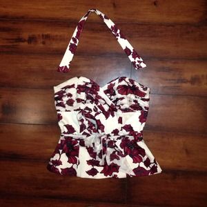 Gorgeous floral corset top