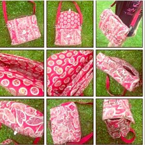 Vera Bradley backpack/ computer bag/ side back