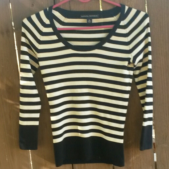 Light Striped Banana Republic Sweater.