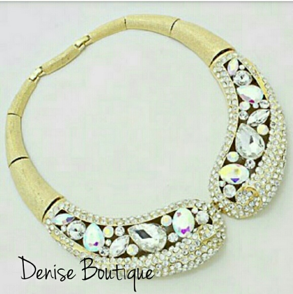 🆕Crystal Rhinestone Collar Necklace - Picture 2 of 2