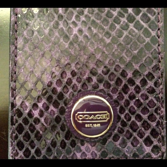 Coach luggage tag