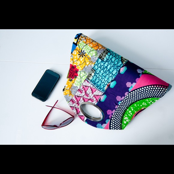 Large African print Handbag!