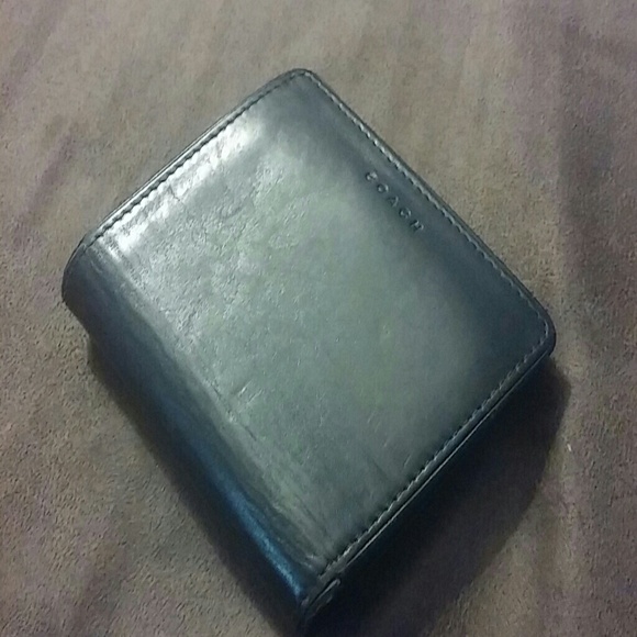 Black Leather Coach wallet