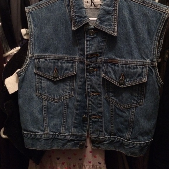 Calvin Klein Jackets & Blazers - Reserved @pjsgarden Vintage CK denim vest bundle