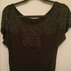 Forever21 heavily beaded stretchy top