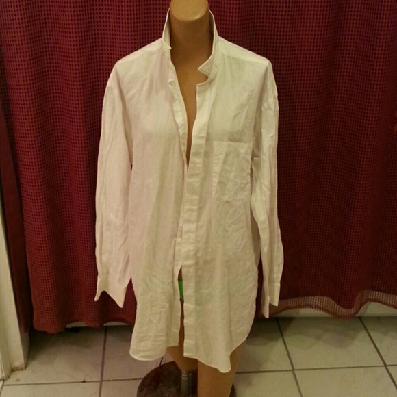 Long button up blouse
