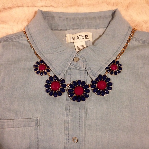 Light Blue Denim Top - Picture 2 of 4